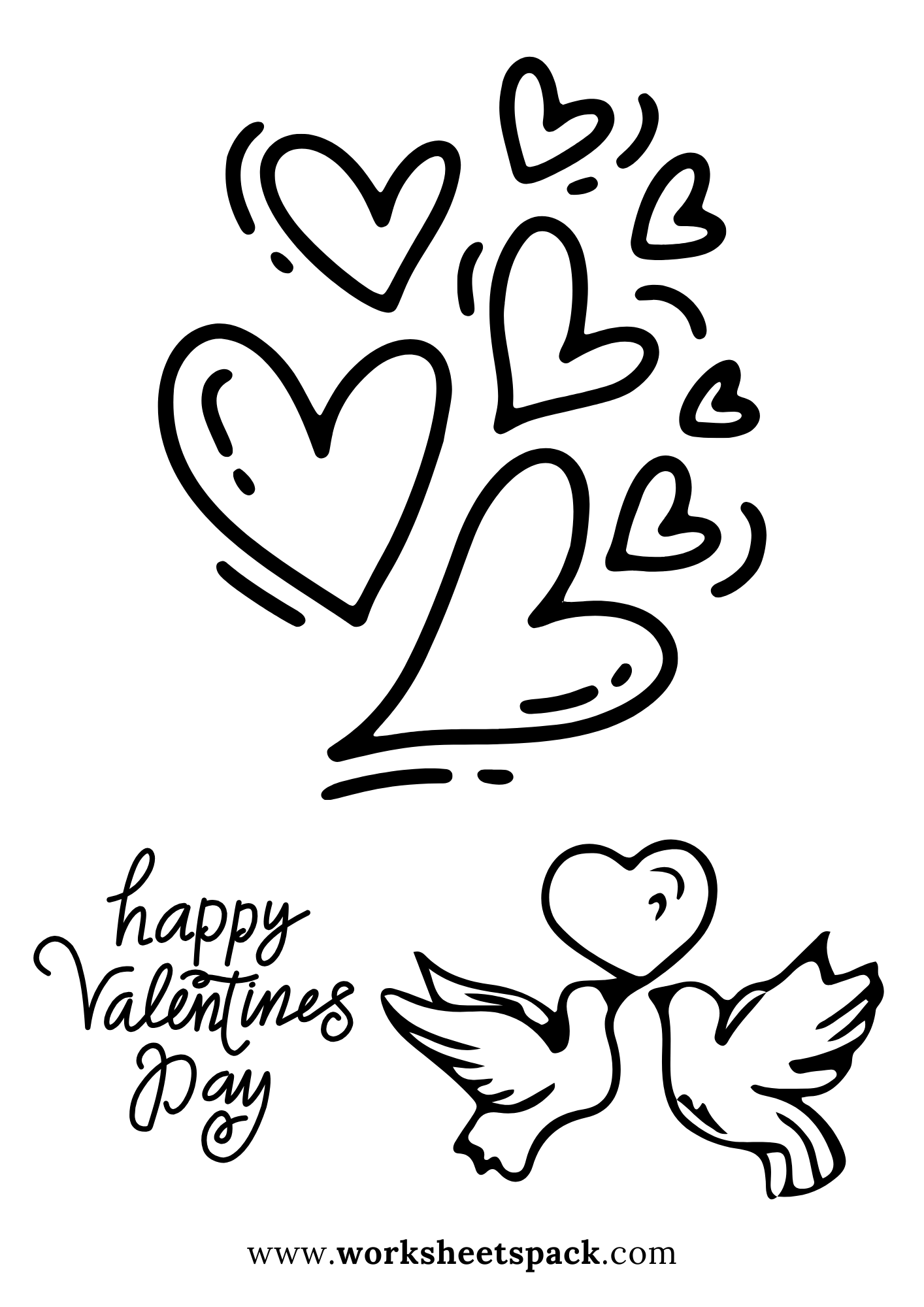 Best Free Valentines Day Coloring Pages Worksheetspack