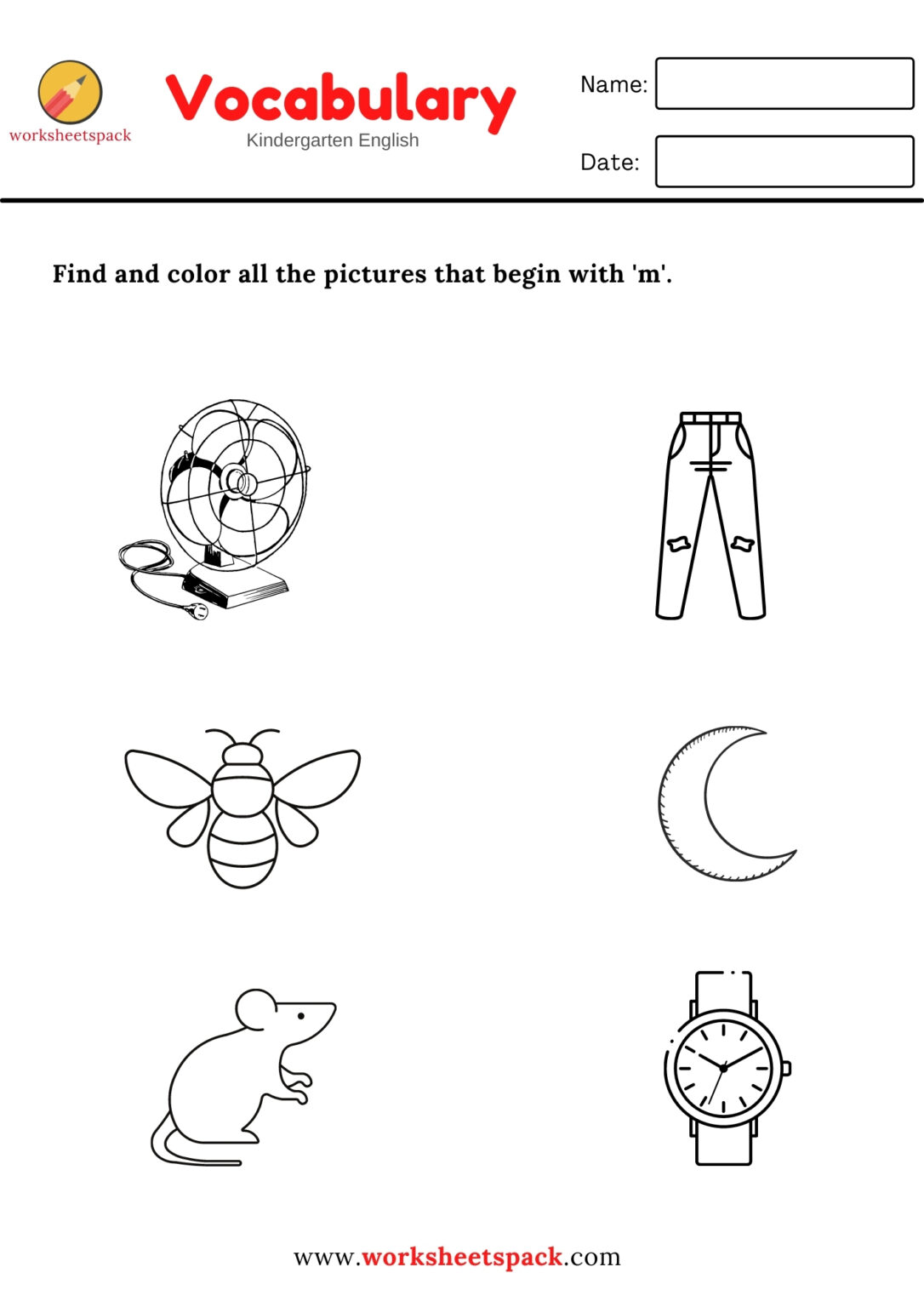 Animals kindergarten writing worksheets PDF - worksheetspack