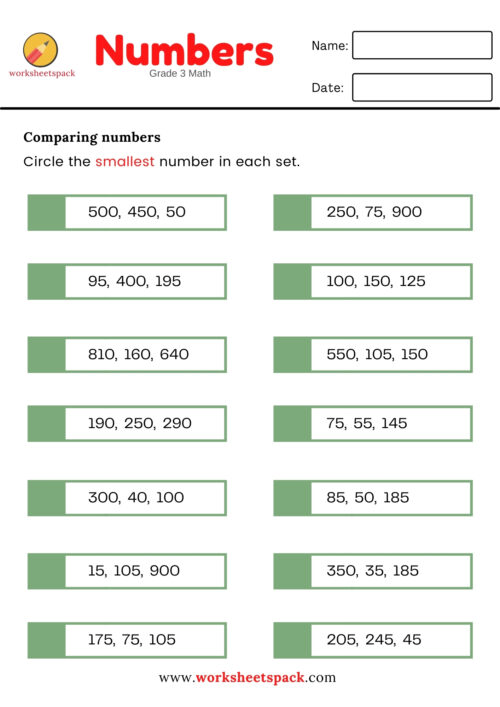 ROUNDING NUMBERS WORKSHEET (GRADE 3 MATH) - worksheetspack