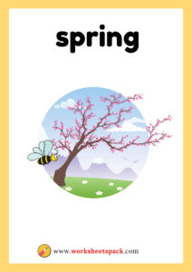 Free Seasons Flashcards - worksheetspack