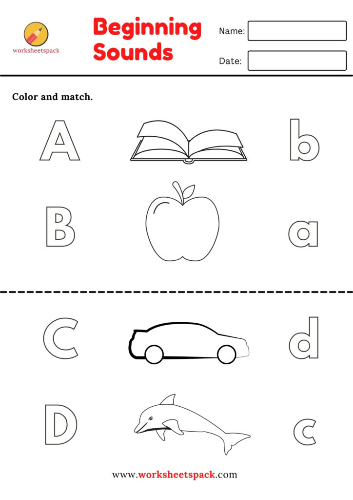 Beginning Sounds B Worksheets