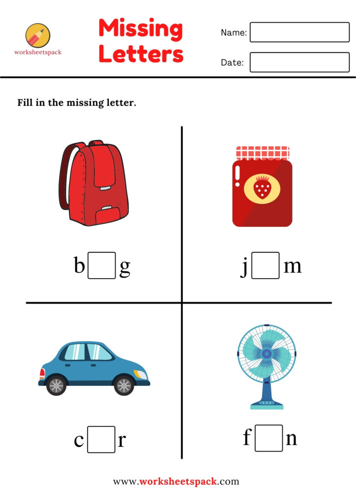 FILL IN THE MISSING VOWELS WORKSHEETS 