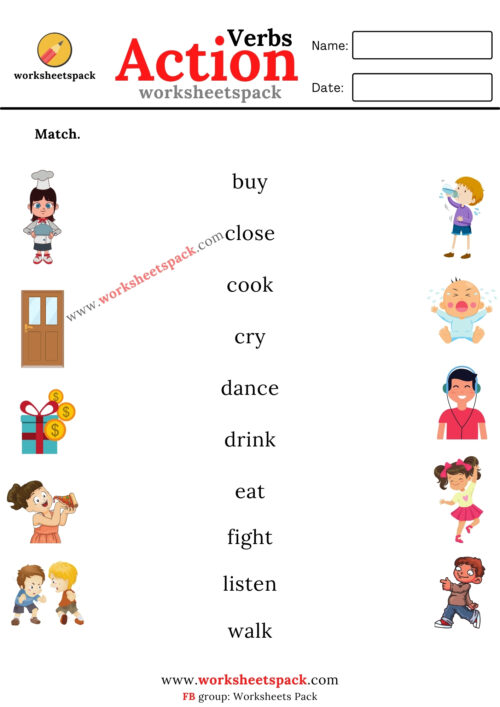 action-verbs-matching-worksheets-pdf-worksheetspack