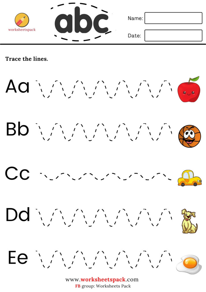 LINE TRACING WORKSHEETS PACK