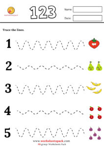 Free Printable Tracing Vertical Lines Worksheets - worksheetspack