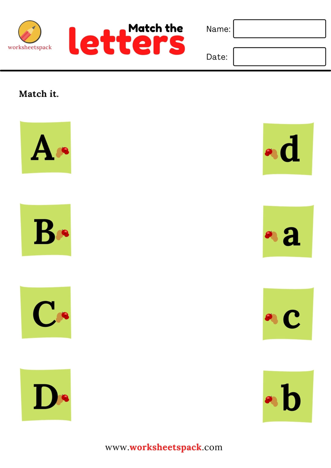 Free Printable Upper Case Alphabet Template worksheetspack