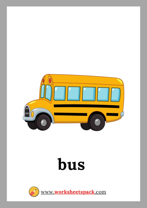 Means of Transport Vocabulary Flashcards  Transportation preschool,  Flashcards, Transportation