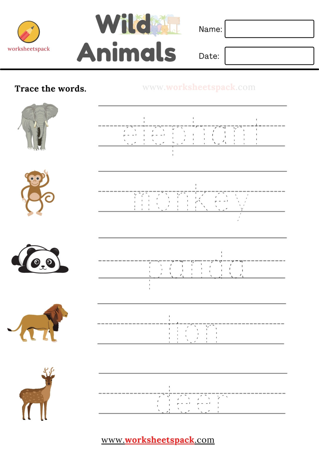 Winter Clothes Words Tracing Worksheets - worksheetspack