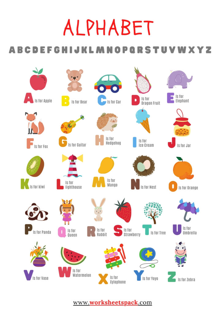 A To Z Letters With Pictures Pdf