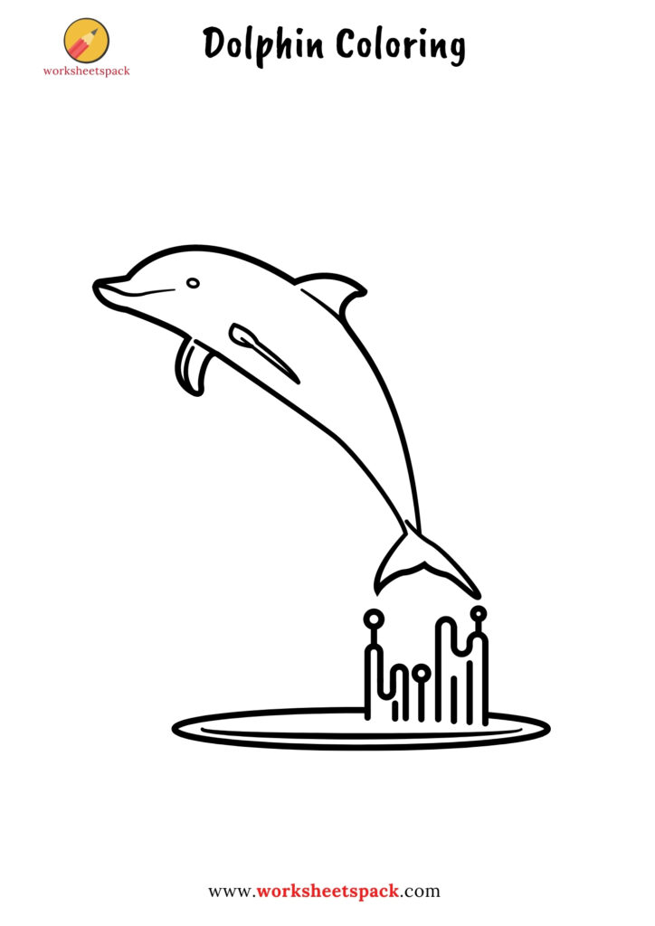 DOLPHIN COLORING PAGES