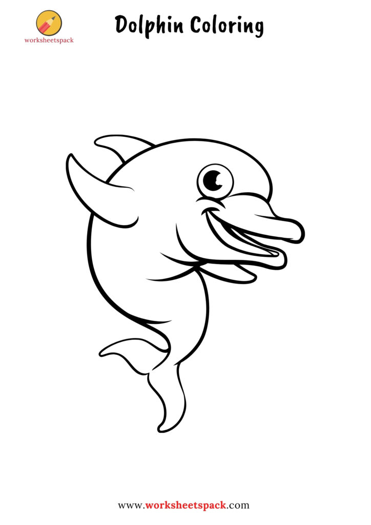 DOLPHIN COLORING PAGES