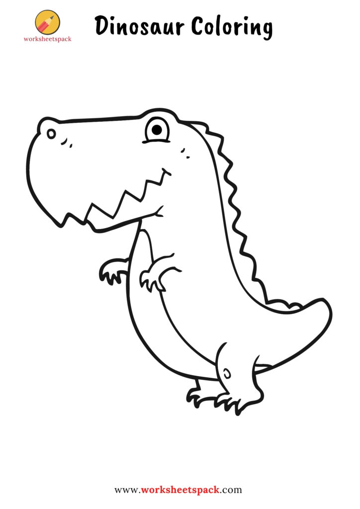 Free printable dinosaur coloring pages