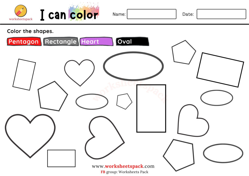 SHAPES COLORING PAGES FREE PDF