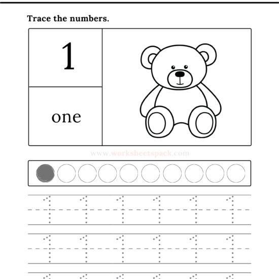 Number cards 1-10 with pictures pdf - worksheetspack