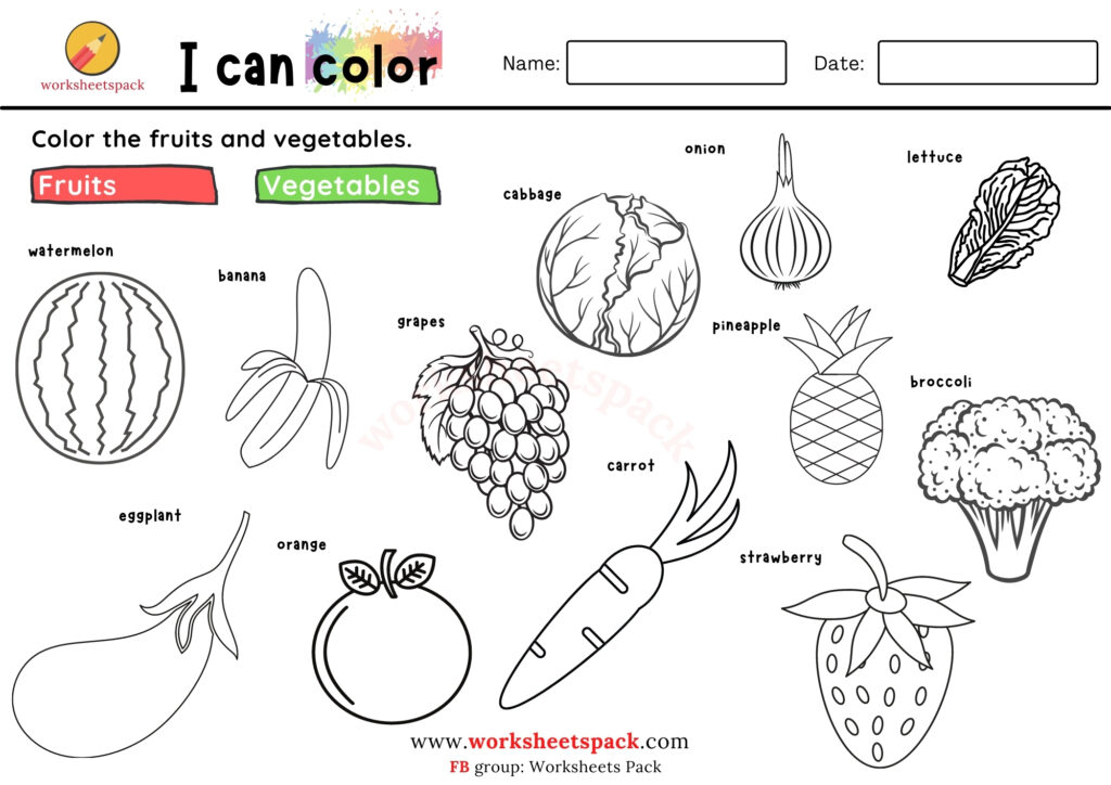 Free Printable Pictures Of Fruits And Vegetables Printable Online