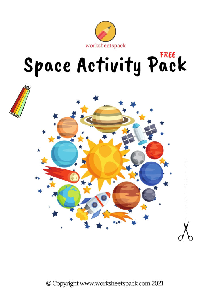 Free printable space activity pack