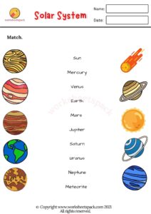 Solar System Worksheets Pdf - Worksheetspack