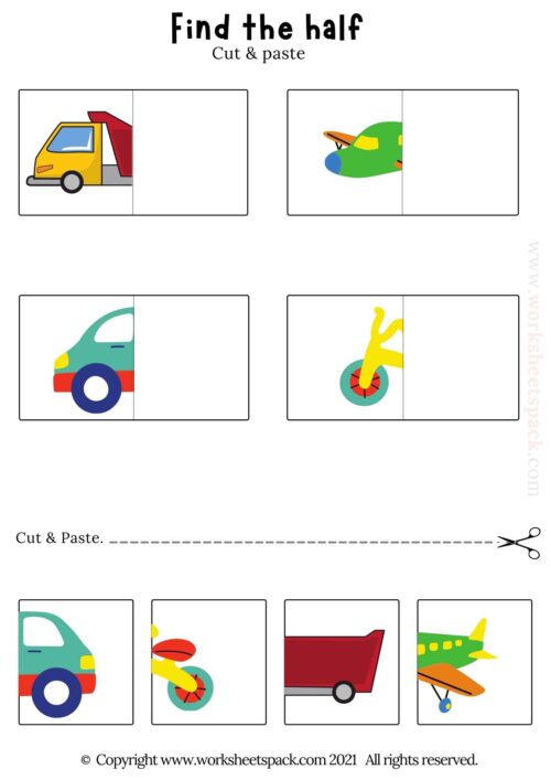 picture-matching-cut-and-paste-worksheet-worksheetspack