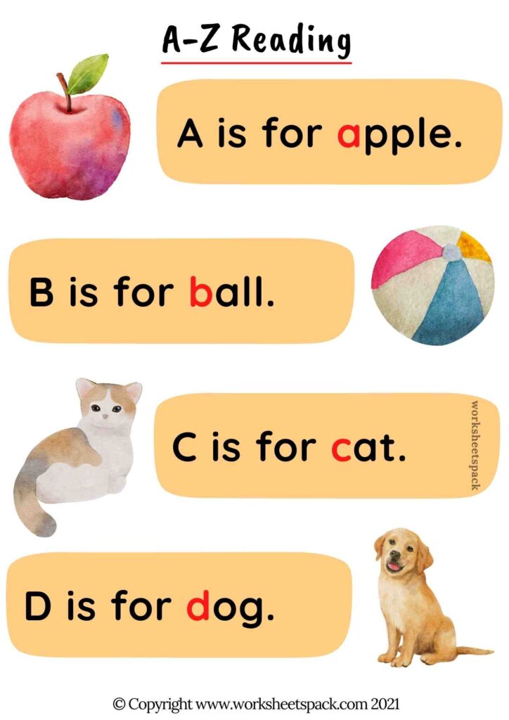 SIMPLE SENTENCES FOR KINDERGARTEN