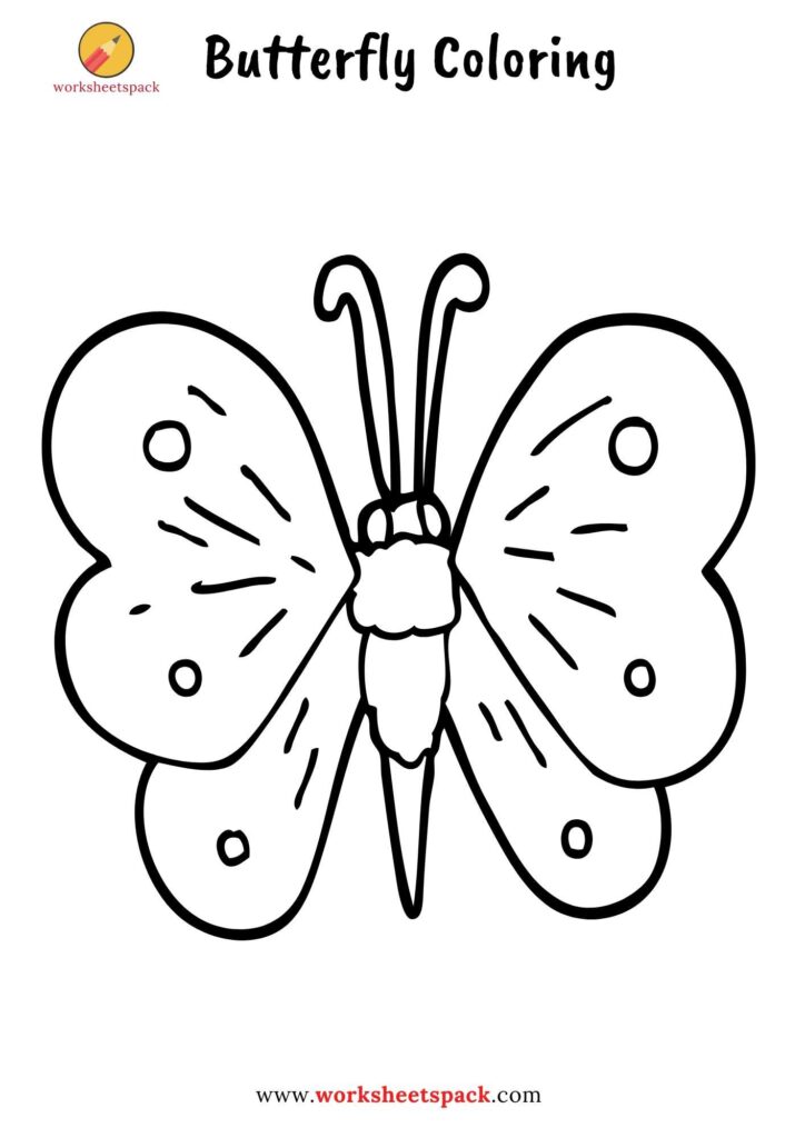 BUTTERFLY COLORING PAGES