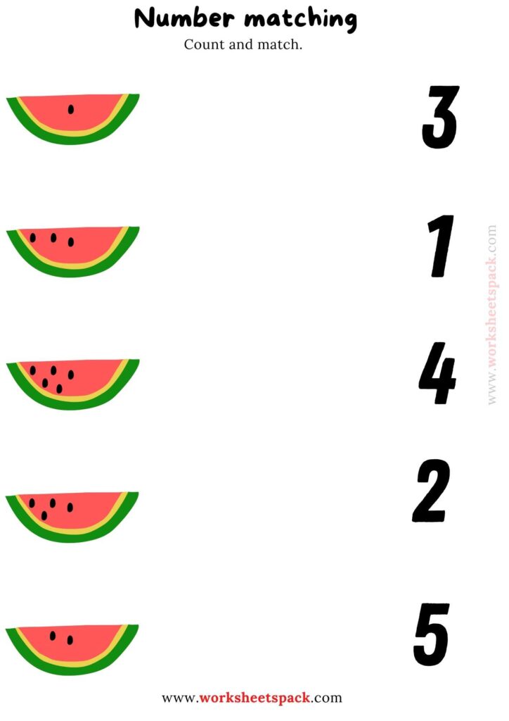 Counting watermelon seeds (Number matching)