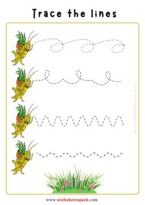 Free Printable Tracing Vertical Lines Worksheets - worksheetspack