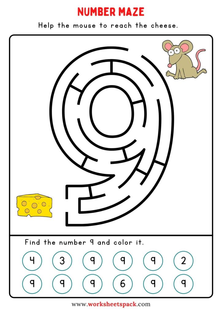 Free Number Maze