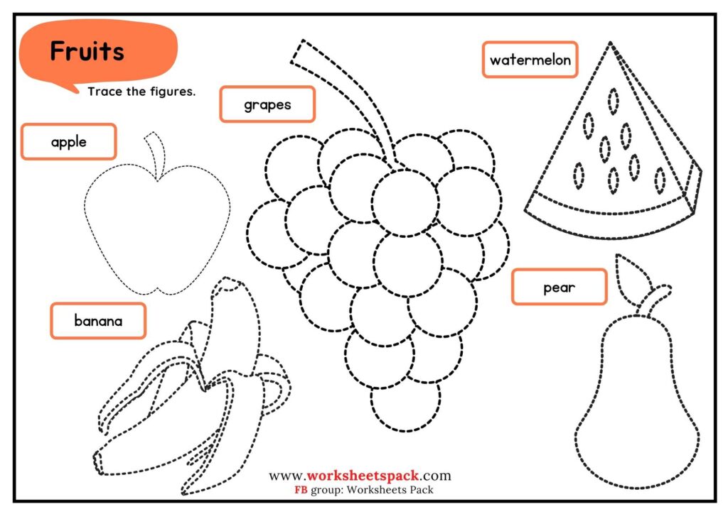 Pictures Tracing Free Objects Drawing Worksheets