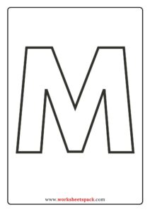 Free Printable Upper Case Alphabet Template - worksheetspack