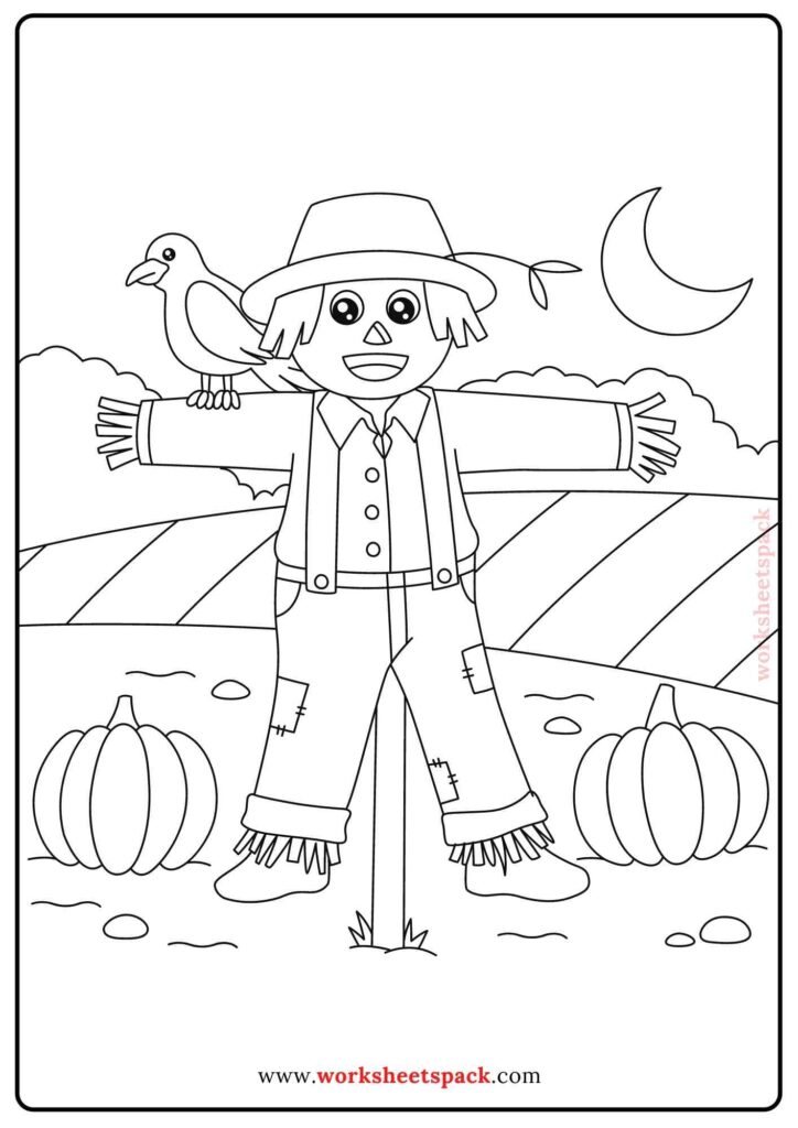 Easy Fall Coloring Pages
