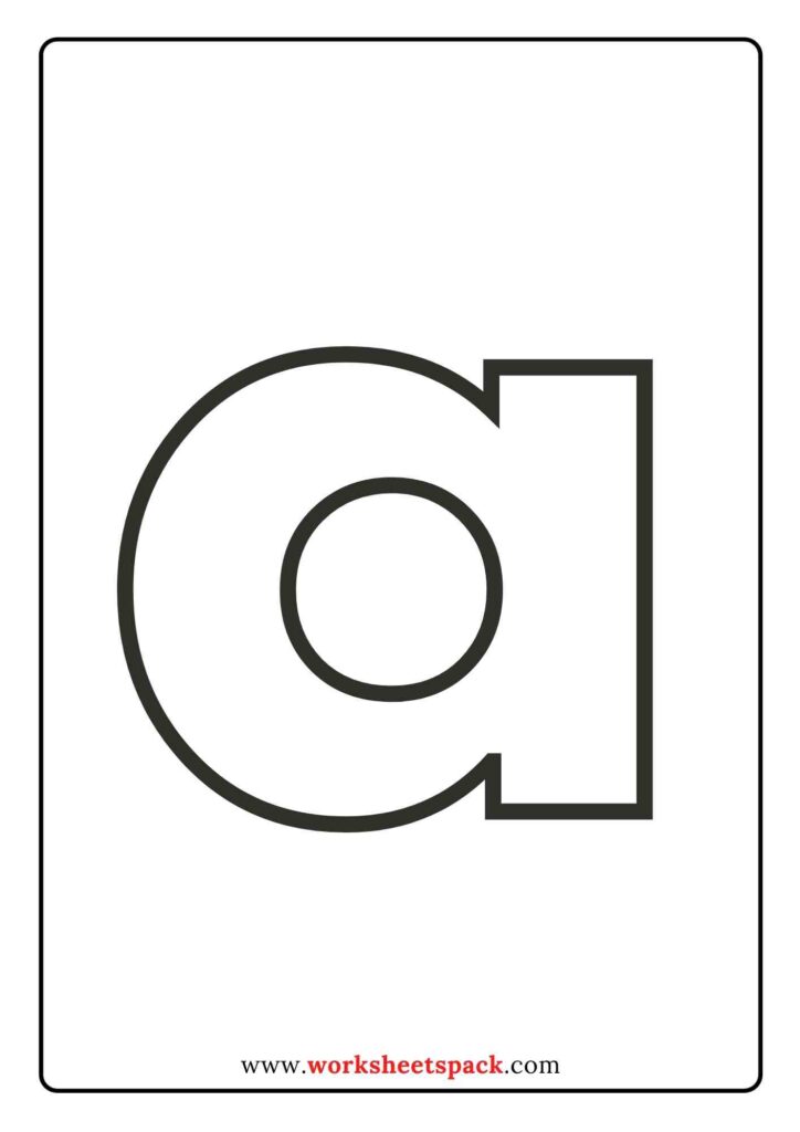 Free Printable Lower Case Alphabet Template
