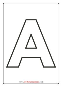 Printable Upper Case Alphabet Template