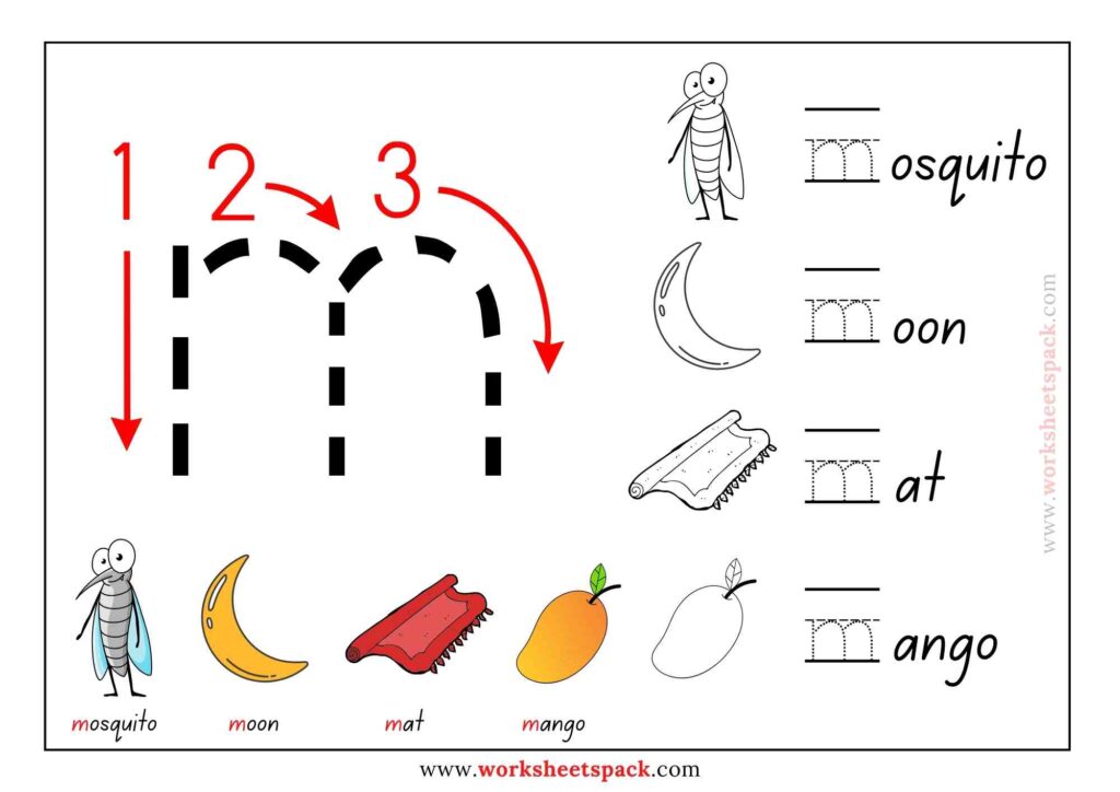 Free lower case letters practice worksheets