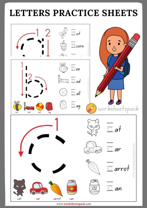 Free lower case letters practice sheets pdf worksheetspack