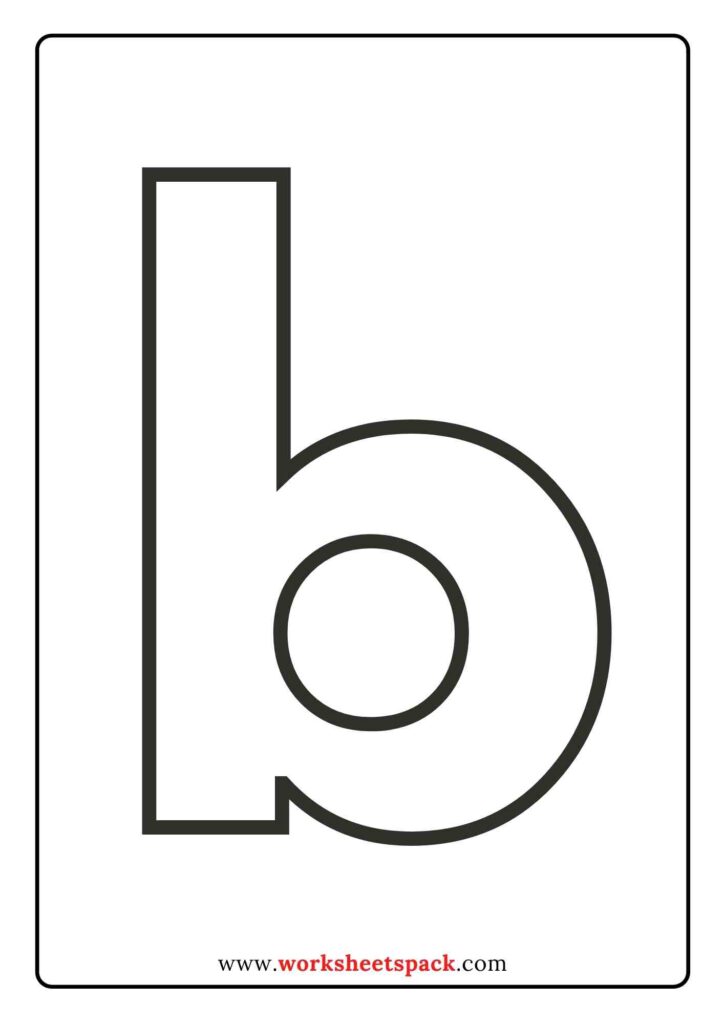 Lower case letter templates