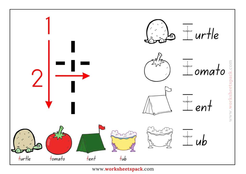 Lowercase letter tracing worksheet