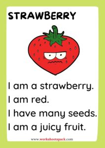 Free Fruits Reading Comprehension | Passage About Fruits - worksheetspack