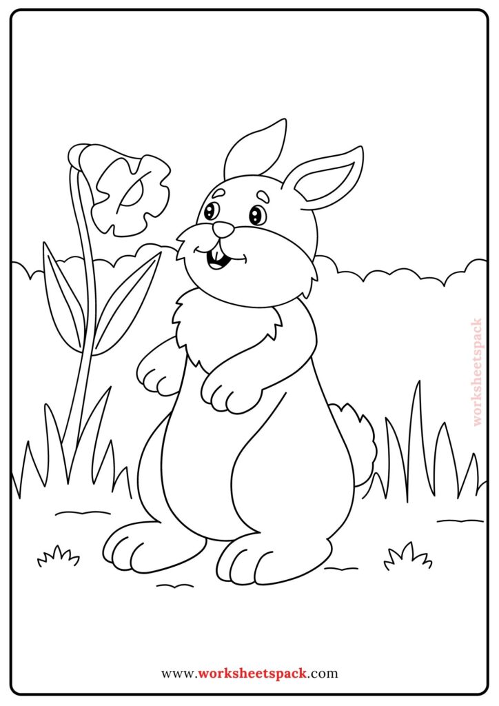 Spring coloring pages PDF
