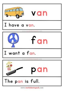 Free An Word Family Sentences - worksheetspack