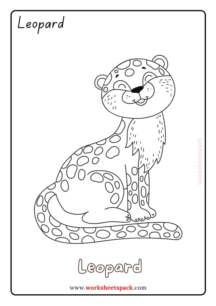 Animals in the Jungle Coloring Pages