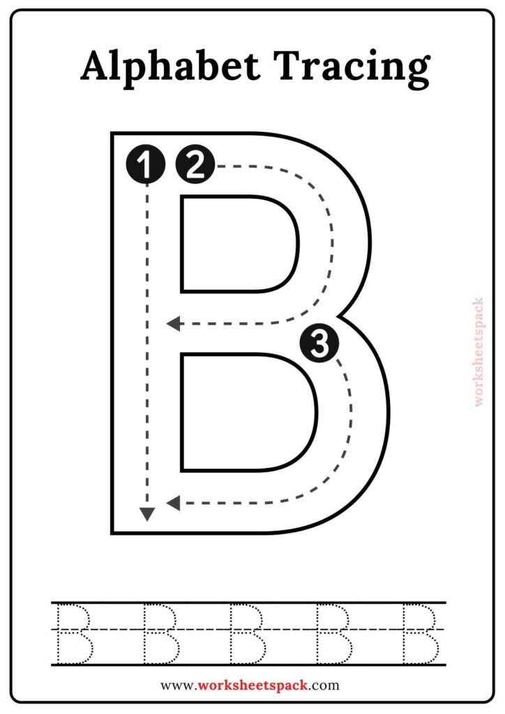 Capital Letters Tracing Cards Free PDF