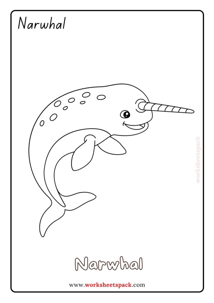 Free Arctic Animals Coloring Pages for Preschoolers