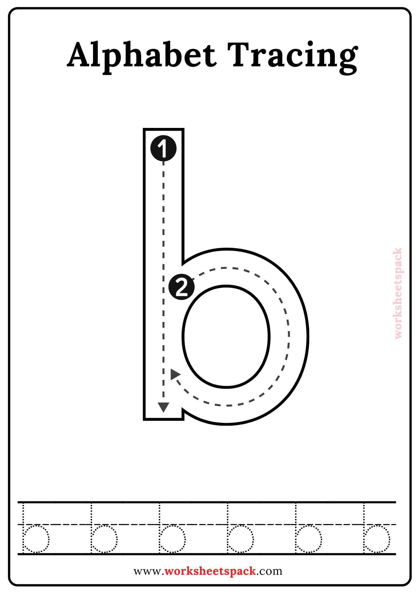 Free Alphabet Tracing Cards Lowercase Letters - worksheetspack