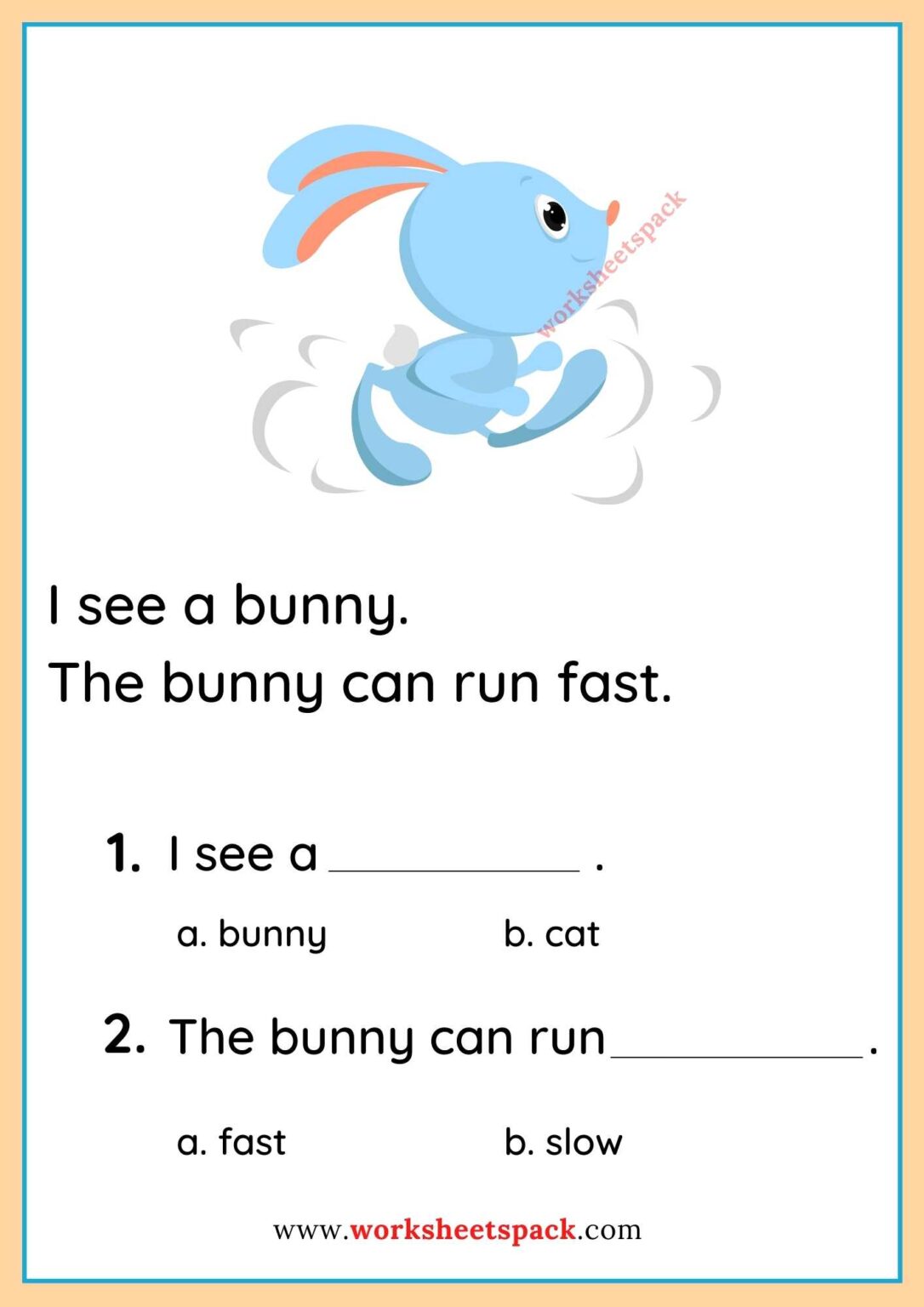 Spring Reading Comprehension Worksheets 