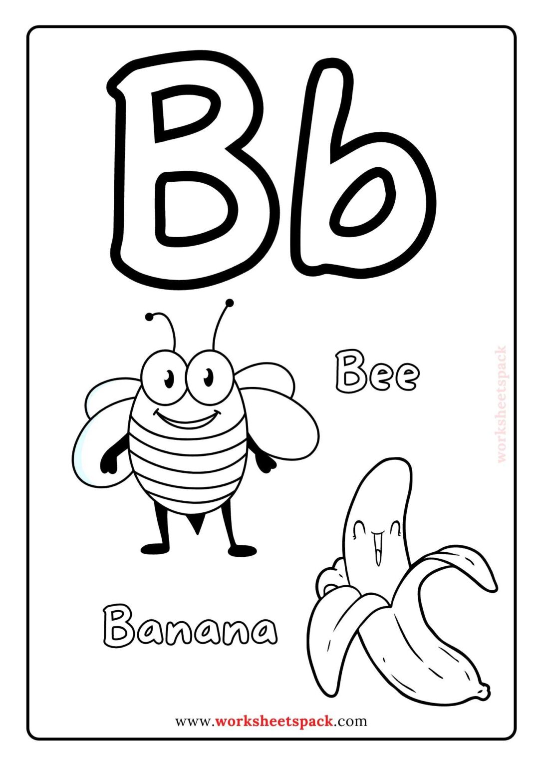 Alphabet Coloring Pages for 2 Year Olds - worksheetspack