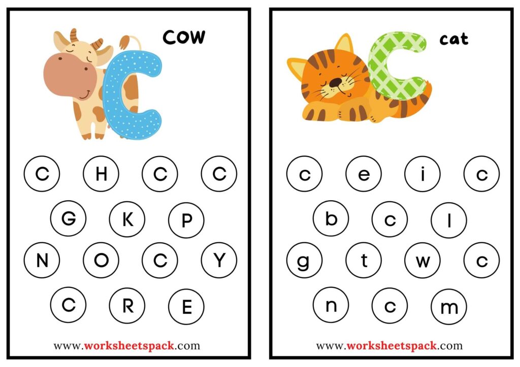 ABC Worksheets for Kids Free Printable PDF