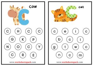 ABC Worksheets for Kindergarten Printables PDF - worksheetspack