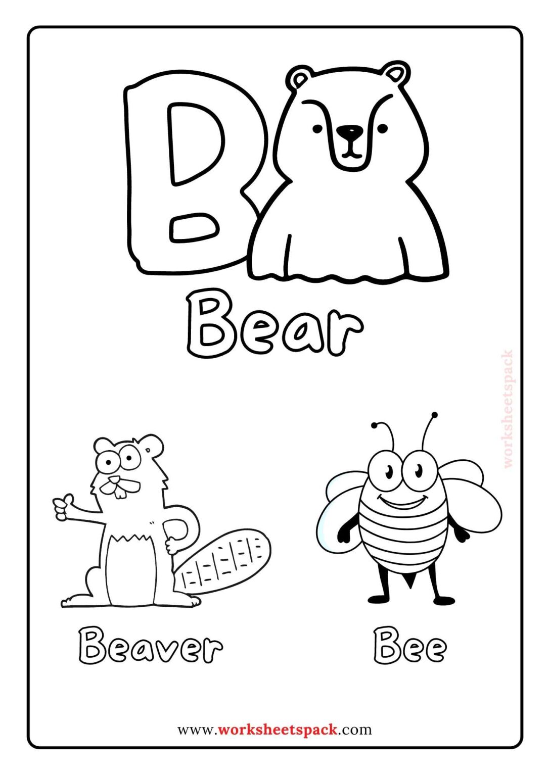 Alphabet Coloring Pages Preschool PDF Worksheetspack