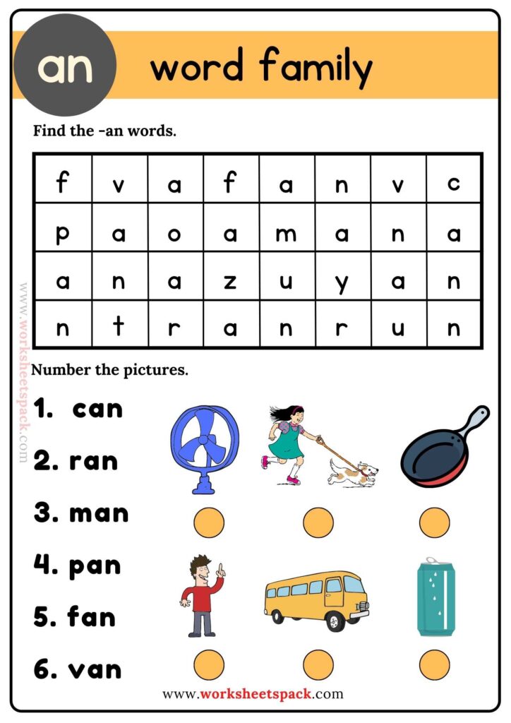 An Word Family Search