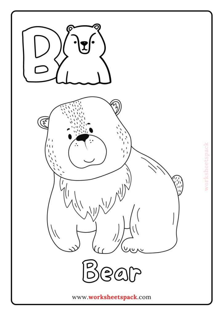 Animal Alphabet Pictures Coloring